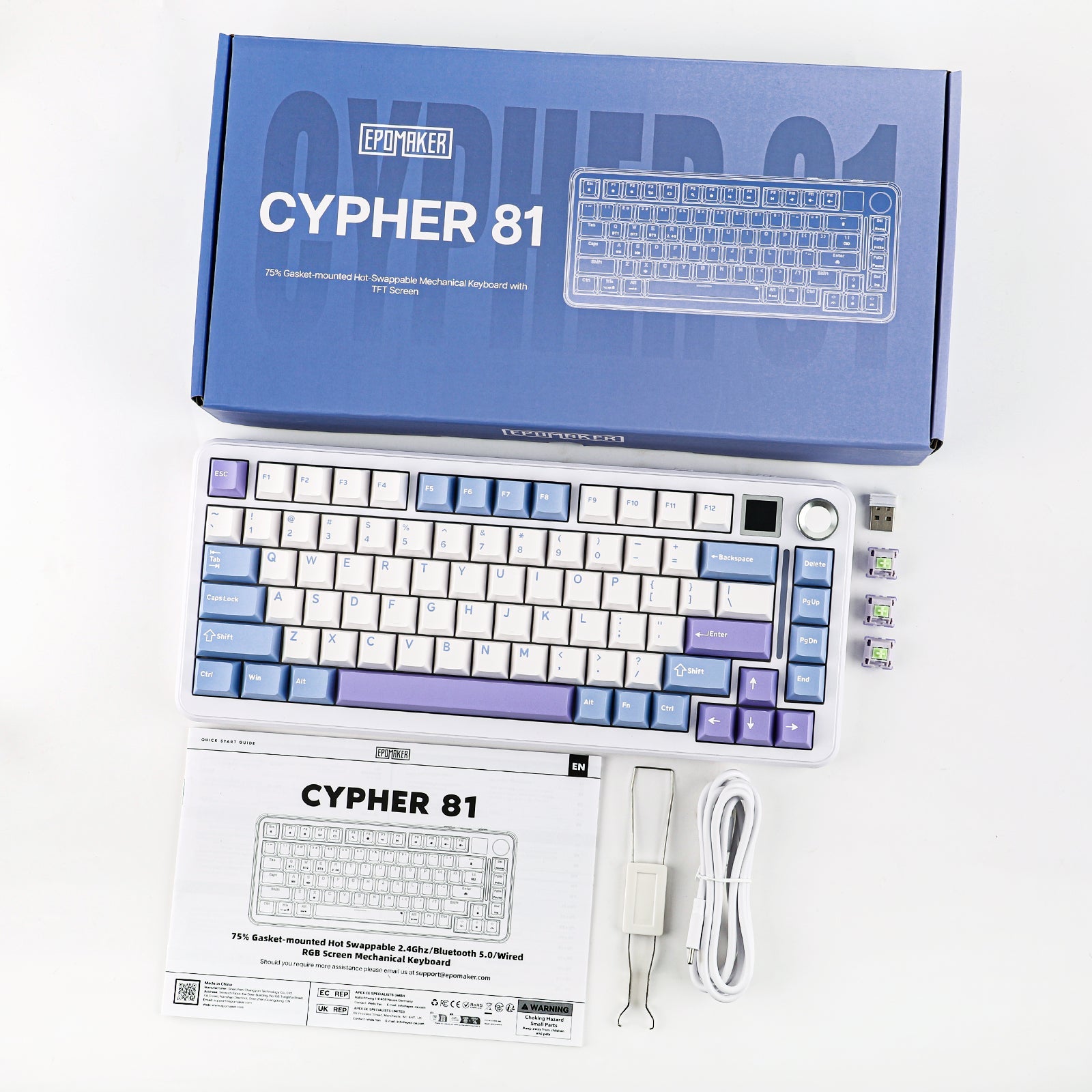 Epomaker Cypher 81 メカニカルキーボード Amazon.com: EPOMAKER Cypher81 75% Gasket Mechanical Gaming